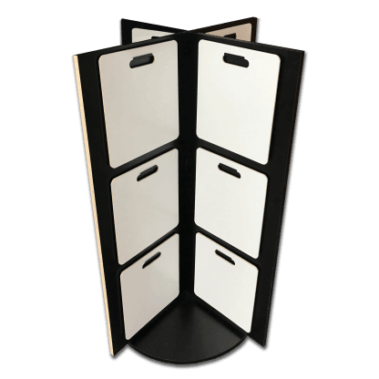 x display rack for retailer product displays