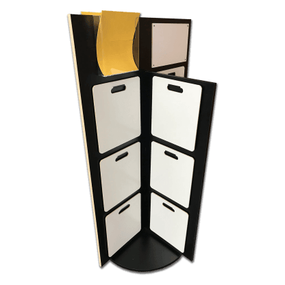 display rack brochure holder sample boards stock boards flooring paint industries